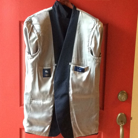 HartSchaffer Marx Navy 2 button blazer40R - Picture 5 of 8